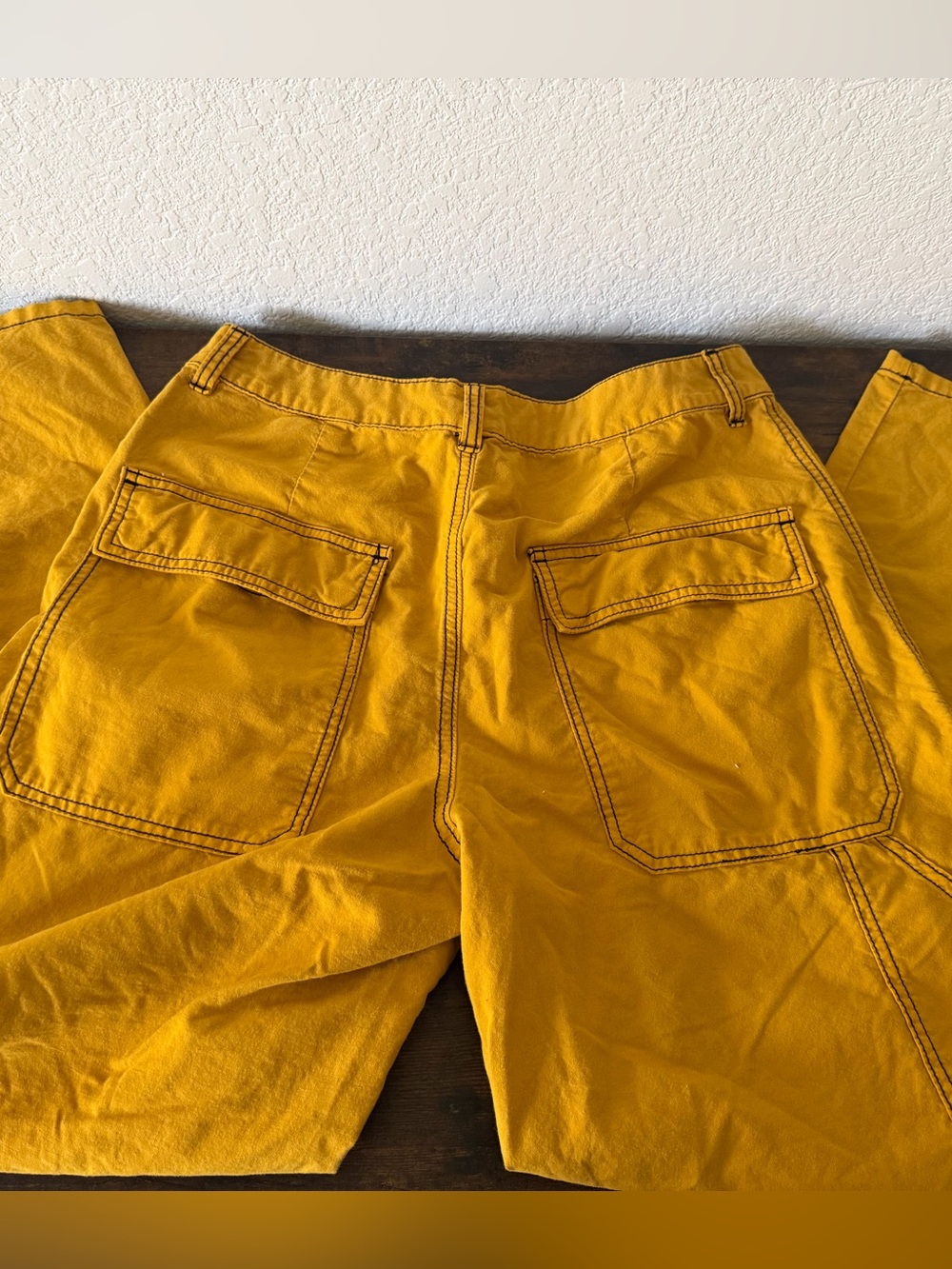 Free People Calendula Wide-Leg Pants Mustard Yellow Size 4 - Picture 6 of 10